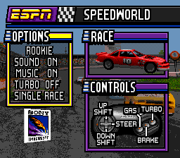 ESPN Speed World screenshot 5 for Sega Genesis